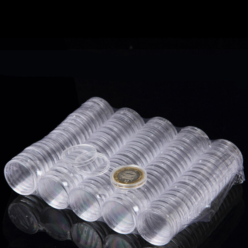 Coin Capsules  ALL SIZE from 18mm to 40mm Capsule - Amount 15 30 50 80 or 100