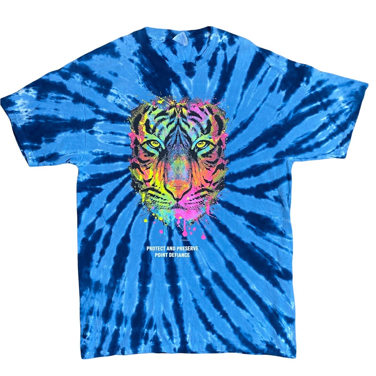 tiger tie dye shirt