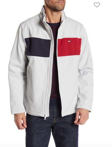 NWT Tommy Hilfiger Colorblock Zip Front 