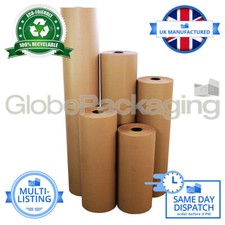 STRONG BROWN KRAFT WRAPPING PARCEL PAPER 88GSM FREE P&P
