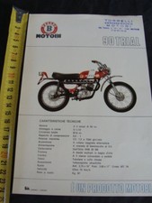 FOGLIO PUBBLICITARIO MOTOBI 90 TRIAL BROCHURE OLD BIKE 1 PAGINA