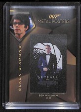 2025 Black Diamond James Bond Metal Posters Ben Whishaw As Q