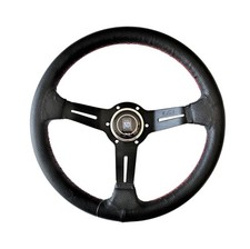 Sport Steering Wheel 33cm + horn button sport or classic cars VOLANTE SPORTIVO