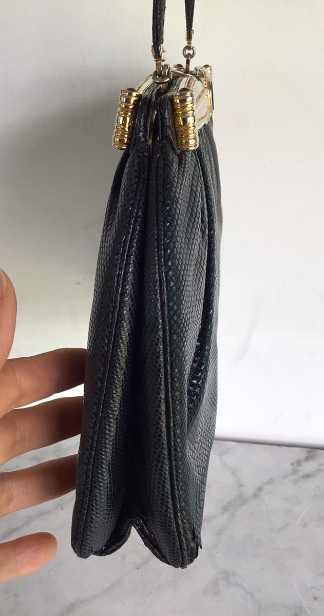 Sac à Main Vintage Judith Leiber En Peau De Lézard - Pièce Rare Et Luxueuse, Occasion