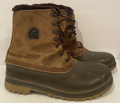 Vintage Kaufman Sorels Crusader Men\'s Boots - Brown - Size 8 - Used Sorel Crusader USA Made Brown Suede Insulated | Mercari main image 4