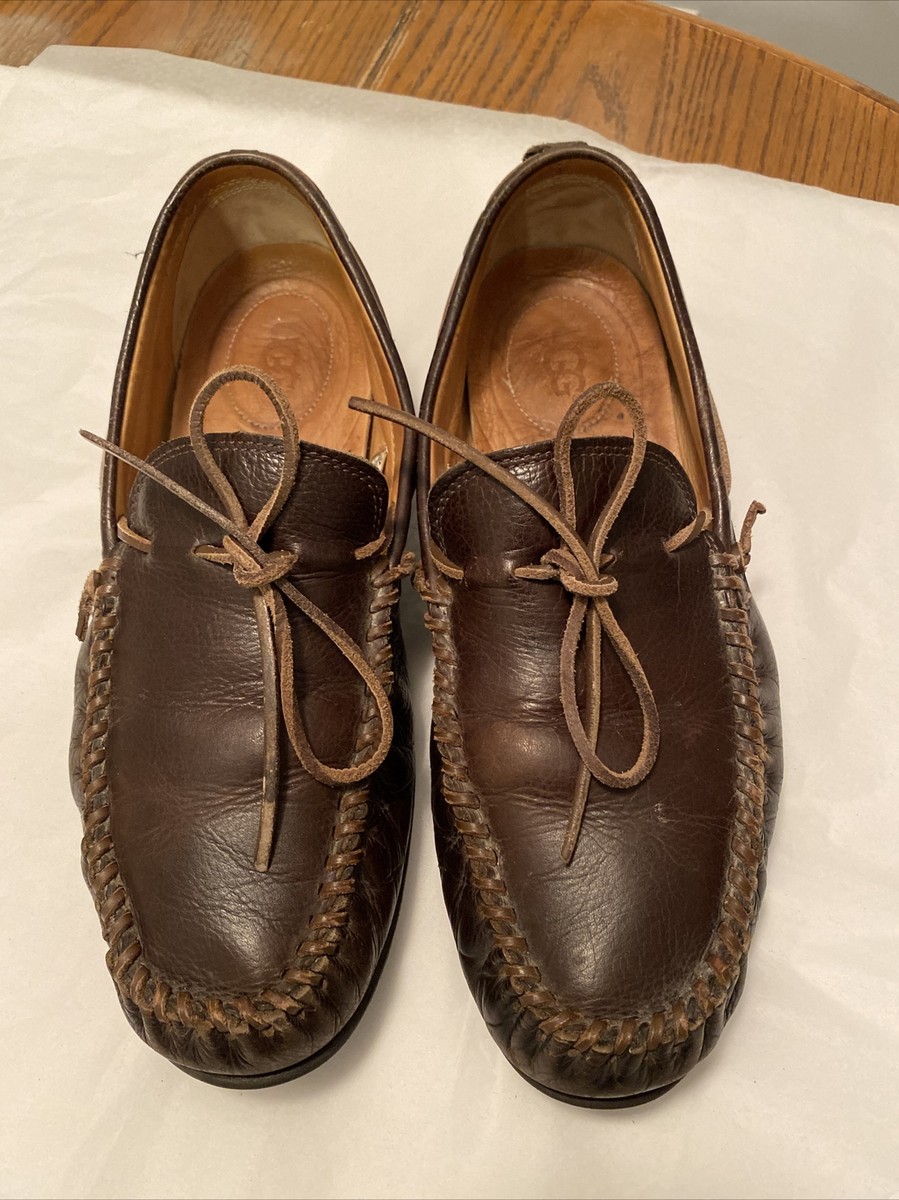 Ugg ENERG Men\'s Brown Leather Loafers new UGG 1014478 Fascot Energ Comfort Loafers Shoes Sheepskin  main image 3