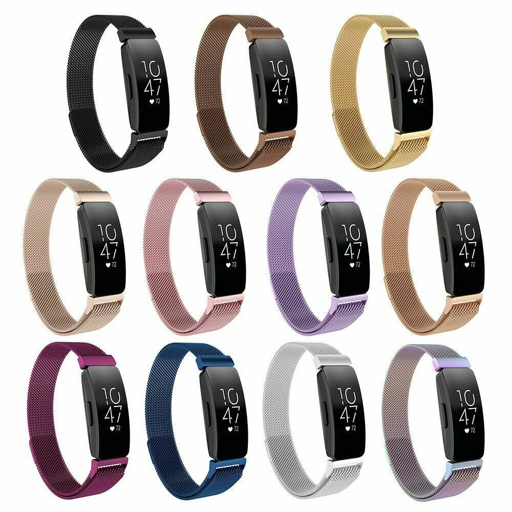 For Fitbit Inspire 2 HR Ace 2 Milanese Magnetic Strap Band Watch