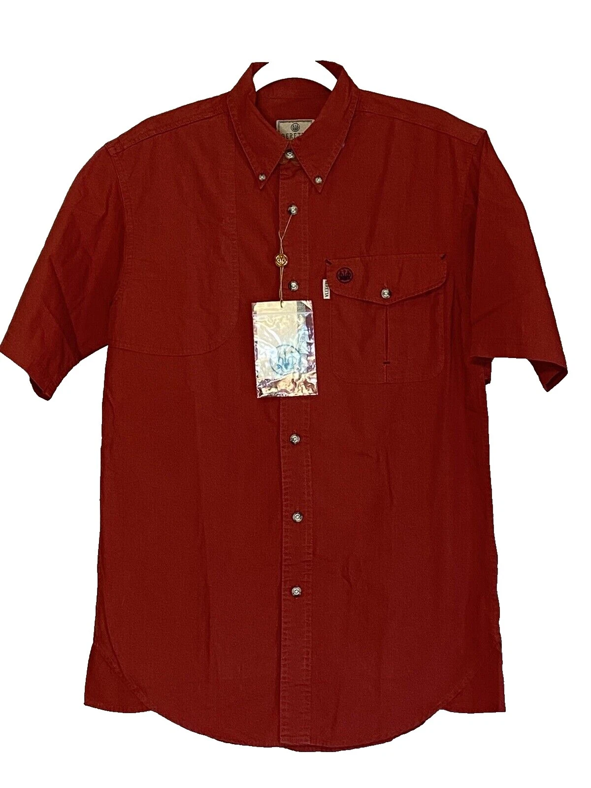 Camisas para hombre Beretta informales de algodón con botones