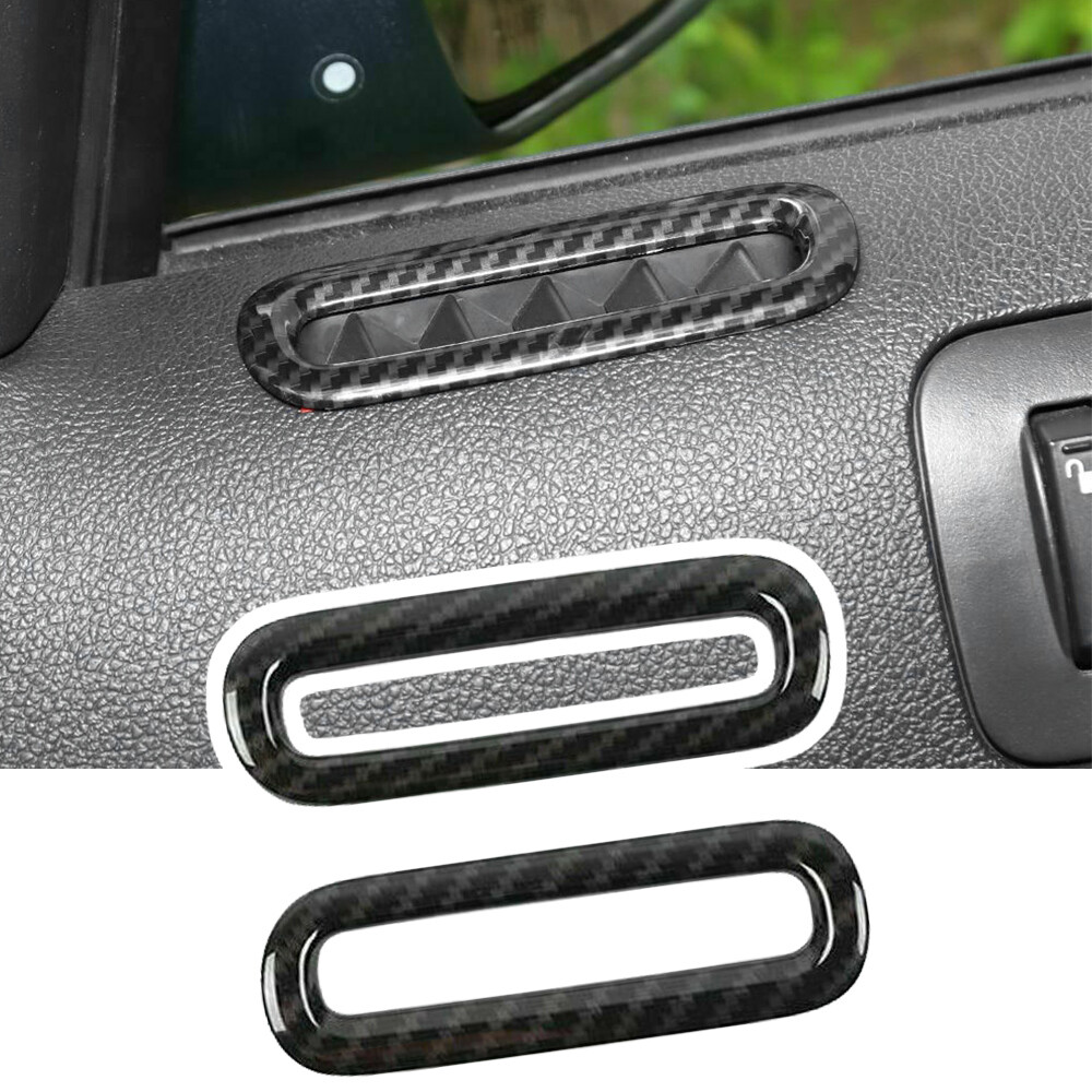 Door Air Vent Outlet Ring Trim Cover For Ford Mustang Carbon Fiber Accessories