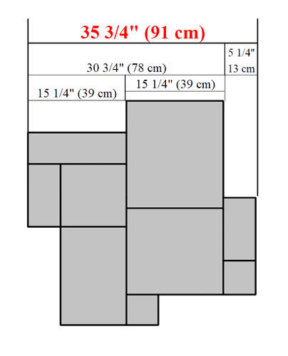 "Estampillas de pizarra de sillar grande de concreto SM 3300, 36"" x 36" - Imagen 2 de 10