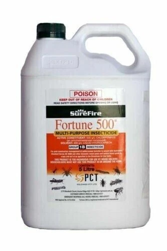 5 L Fortune 500 Insecticide & Termiticide. Chlorpyrifos 500g/l. Lorsban equiv - Picture 1 of 2