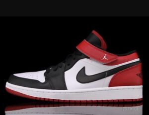 air jordan 1 low black red white