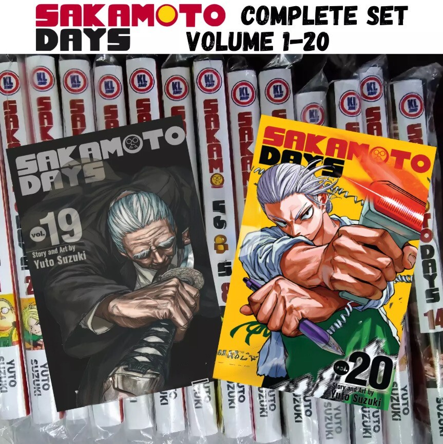 Sakamoto Days Manga Volumen 1-20 Juego Completo Inglés Juego Completo DHL EXPRESS