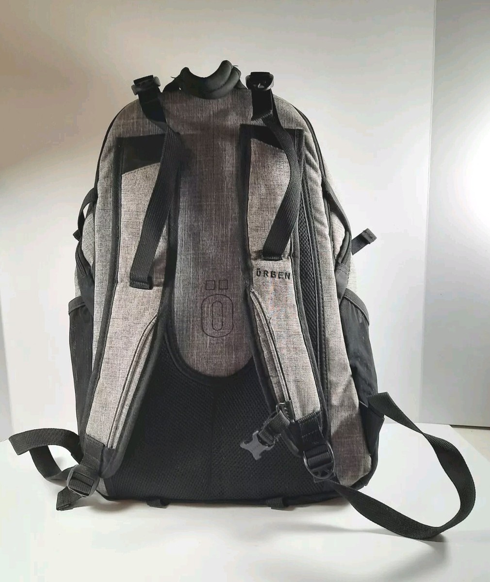ORBEN Backpack Padded Laptop Bag Gray Black Day Pack Pockets  display picture 1