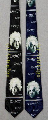 ALBERT EINSTEIN E=MC2 SCIENCE PHYSICS CLASSROOM TEACHER Steven Harris Necktie