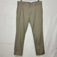 Izod Men's Pants American Chino Slim Fit Khaki 100 Cotton Size 32x30