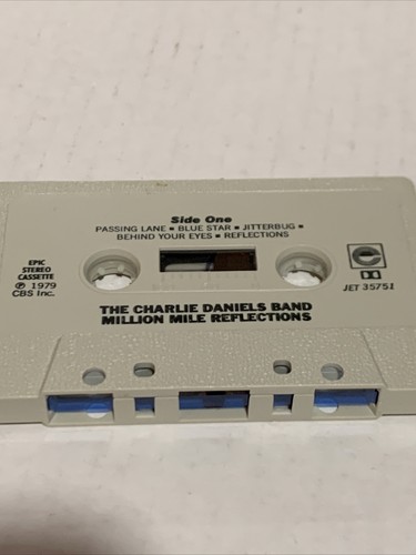 Charlie Daniels Band Million Mile Reflectons Cassette. Epic #JET 35751. VG Cond. - Picture 7 of 10