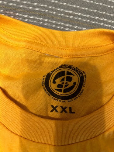 If It Wasn’t MySpace Have No Friends Vintage Parady Shirt Y2K Yellow XXL - Picture 4 of 5