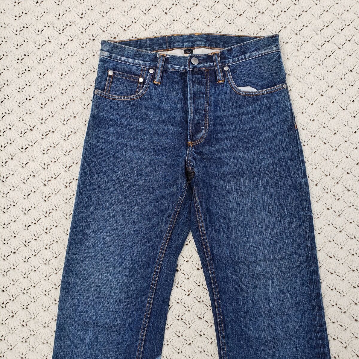Y-3 Yohji Yamamoto Adidas 3 Stripe 2008 Denim Jeans Blue Y-3 Yohji Yamamoto Adidas 3 Stripe 2008 Denim Jeans Blue