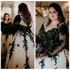 Wedding Dress Plus Size Bridal Gowns Custom Made Long Sleeves Lace Dresses
