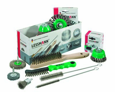 Lessmann Kennlern-Box 11-teilig, aus Edelstahl, mit vielen verschiedenen Bürsten