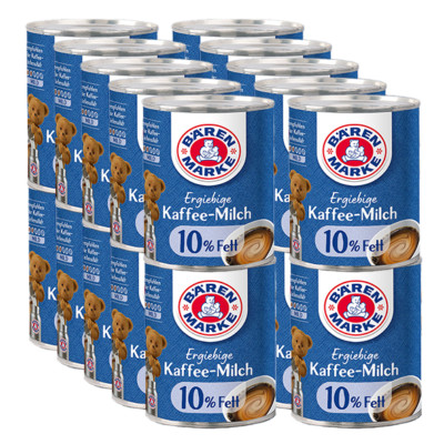 Bärenmarke Ergiebige Kaffee-Milch 10% Fett, 340g Dose, 20er Pack