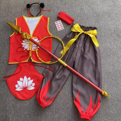 Kids Nezha Costume Cosplay Anime Ne Zha 2 Performance Suits