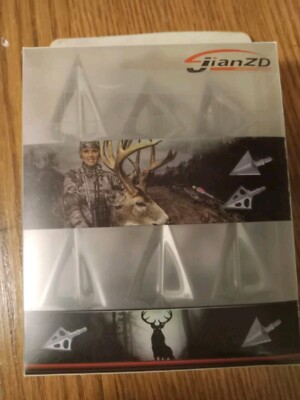 6pcs 100 Grain Broadheads 3 Blade Arrow Heads Screw Tips Hunting Points
