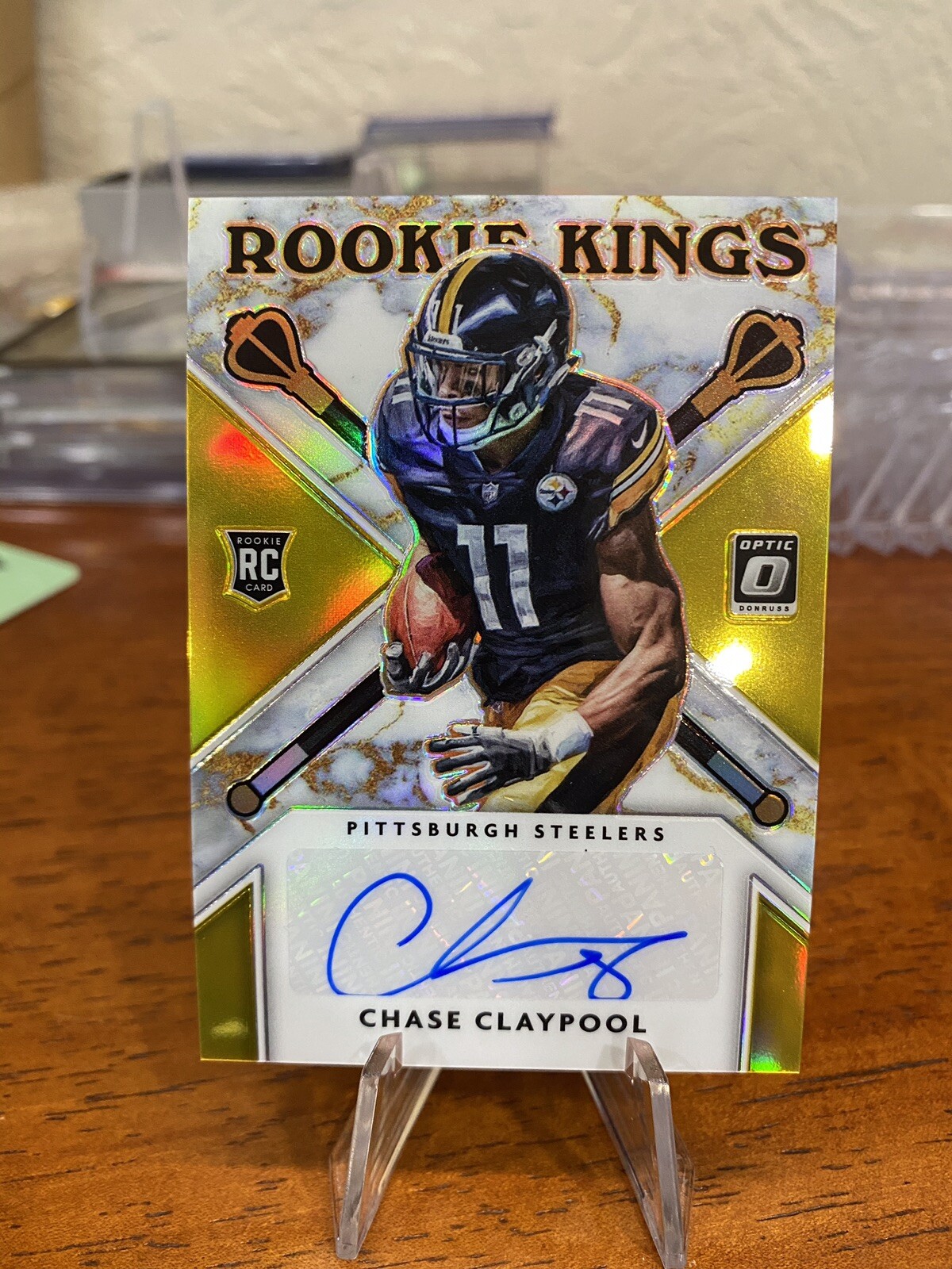Chase Claypool Panini Donruss Optic Rookie Kings Autographs #CC Gold