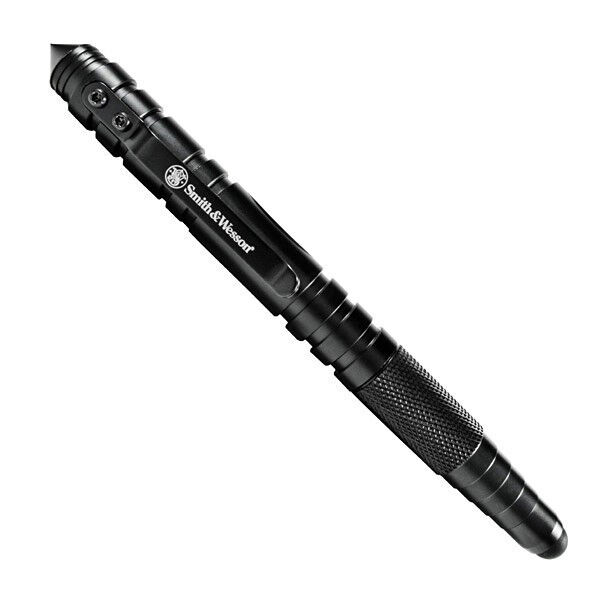 Smith & Wesson Tactical Stylus w/ Pen Black Aluminum Body Refillable SWPEN3BK