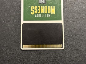 Military Madness TurboGrafx-16 HuCard Only Authentic Cartridge Tested & Works!