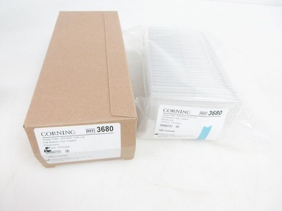 PACK 16 (OF 20) CORNING 3680 384-WELL CLEAR FLAT BOTTOM PLATE POLYSTYRENE
