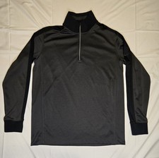 Nike Golf Tour Performance Dri-Fit 1/4 Zip Black/Gray Men  s Size Large