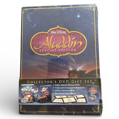 #ad #ad 2004 Disney Aladdin Special Edition Collector#x27;s 3 Disc DVD Gift Set NEW Sealed $20.00
