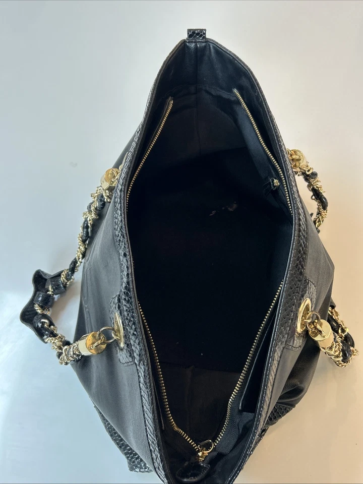 Bolso de mano Bebe de cuero y cocodrilo en relieve Foto 4 de 4