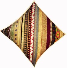 30" GIFT FOR GIRL SARI BEADS MOTI HOME DÉCOR THROW FLOOR CUSHION PILLOW COVER