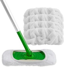 Reusable Microfiber Mop Pads Compatible with Swiffer Sweeper-Washable Wet Pad Re