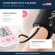 Digital Arm Blood Pressure Monitor LCD Digital Heart Beat BP Gauge Health Test