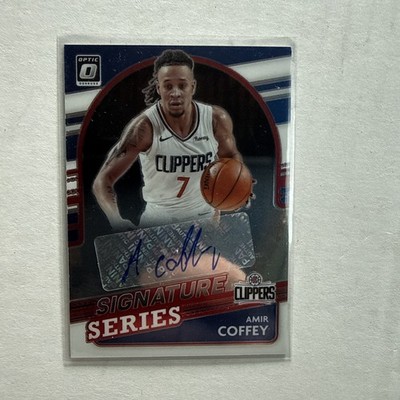 2021-22 Donruss Optic #SS-ACF Amir Coffey Signature Series Auto LA Clippers Card