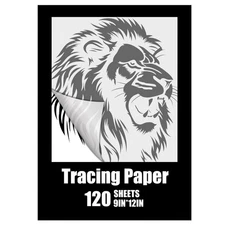 Tracing Paper for Drawing, 120 Sheets Transparent Vellum Paper for Tracing Pa...