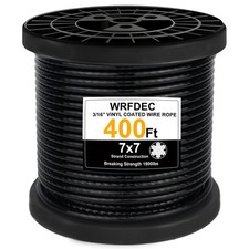 400FT Aircraft Cable for 1/8" Cable Railing System, Decking Stair Railing,3/1...