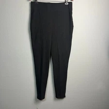 Shape FX Womens Black Pull On High Waist Stretch Pants Leggings XL Tummy Control