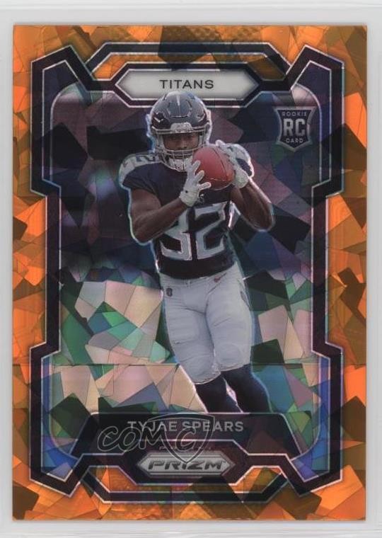 2023 Panini Prizm Rookies Orange Ice Prizm Tyjae Spears #396 2y0