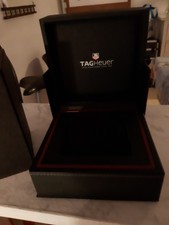 Écrin à Montre Vintage TAG Heuer En Cuir Et Bois - Modèle 250603003yA - Occasion (pre-owned) - Pour Collectionneur