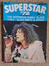 Superstar'72 Magazine No.9 1972 David Cassidy Slade T.Rex Alias Smith & Jones