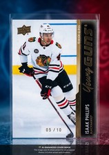 2021-22 Upper Deck Young Guns Isaak Phillips RC High Gloss /10 #735