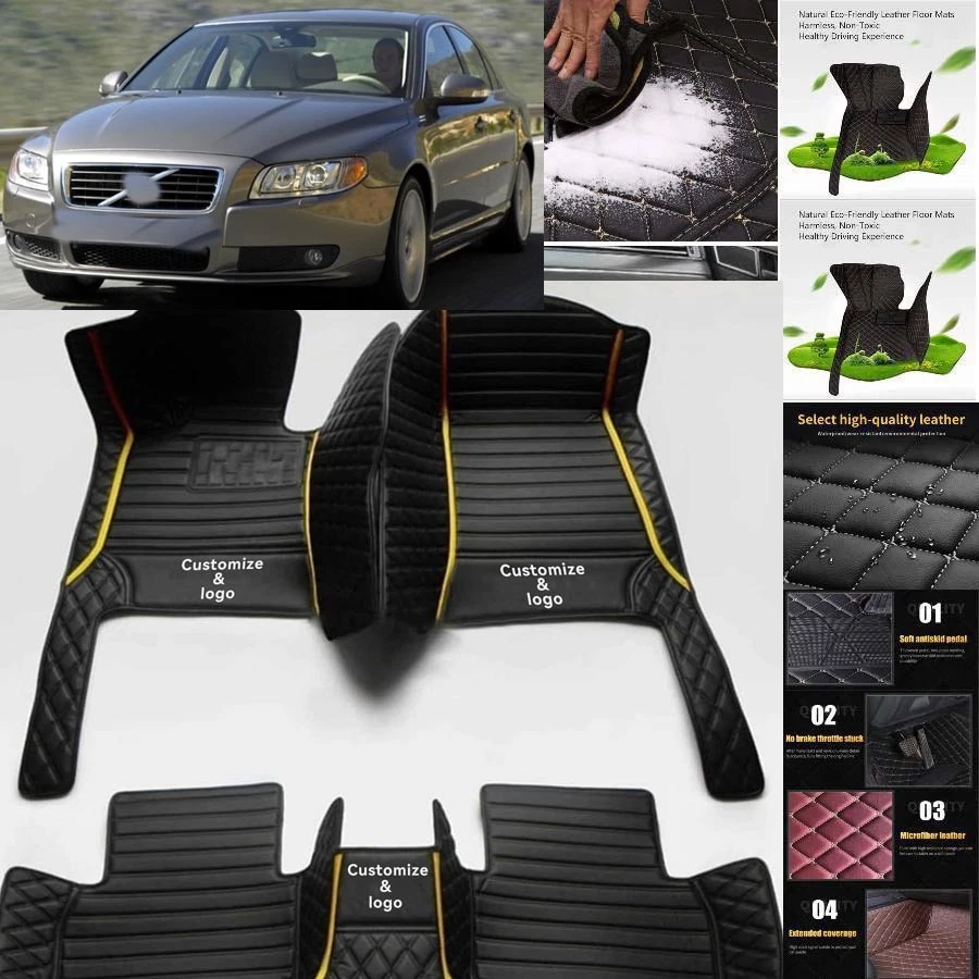 For Volvo S80 Car Floor Mats Floor Liners Car Carpet Guard Customizable Foto 4 de 4