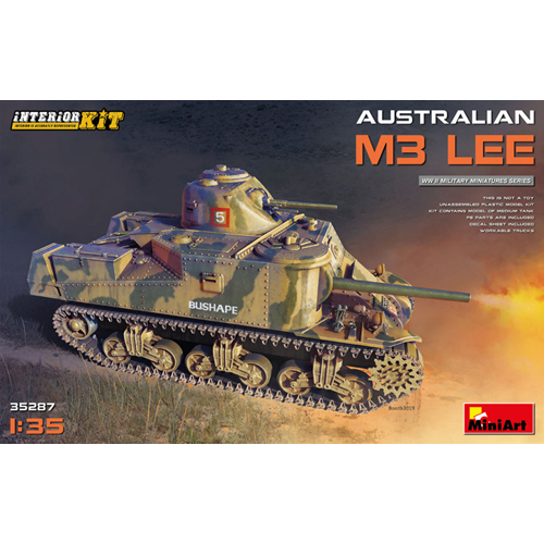 Australian M3 Lee Interior Kit 1:35 Miniart Kit Mezzi Militari -D- Neues Modell-image
