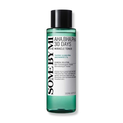 AHA BHA PHA 30 Days Miracle Toner   5.07oz, 150ml   Korean Salicylic Acid Exf...