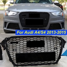 Front Grille For Audi A4/S4 2013 2014 2015 RS4 Style Bumper Grill Gloss Black